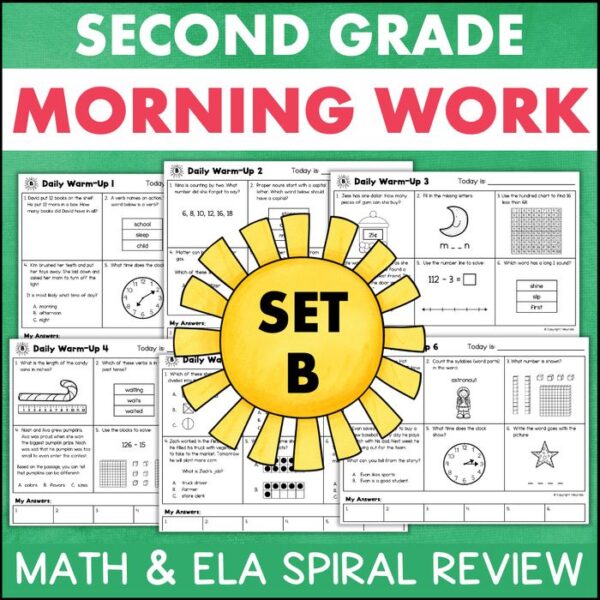 morning work 2nd Grade B